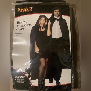 Halloween Black Hooded Cape